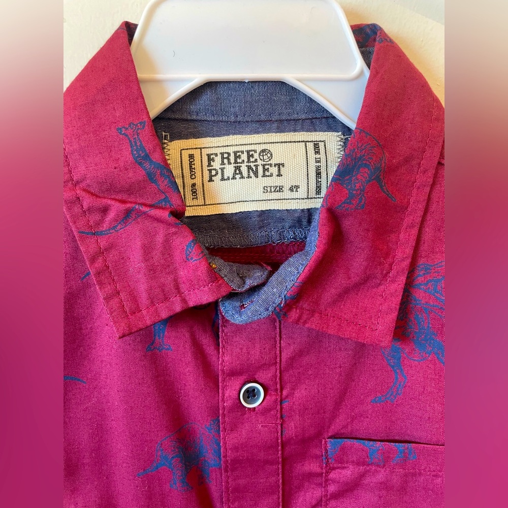 Fall/Winter - 4t Boys Free Planet long sleeve button down NWT